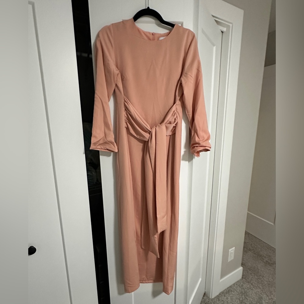 Veiled collection front tie dress. Beautiful on its own or for layering.
